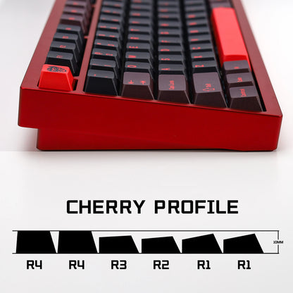 KBDiy GMK Red Dragon Keycaps PBT 143 Keys Set Retro Alice ISO Cherry Profile KeyCap For Custom DIY 60 Mechanical Keyboard Gaming