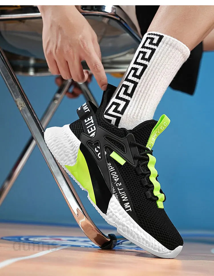 Scarpe da uomo nuove, sneakers, leggere, casual, alla moda, da corsa, elastiche, per il tempo libero, in rete, estive, sportive, da tennis, da passeggio, taglia