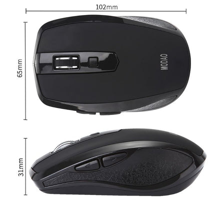 2.4G Wireless Mouse 6 Buttons Noiseless USB Type C 800/1200/1600 DPI Gaming Mouse with Type-C Receiver