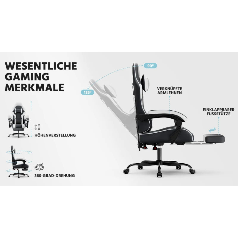 Gaming chairs, office chairs, desk chairs, and swivel chairs. Made with breathable fabric, equipped with 360° swivel casters and seats for easy movement, and featuring soft and comfortable cushions.