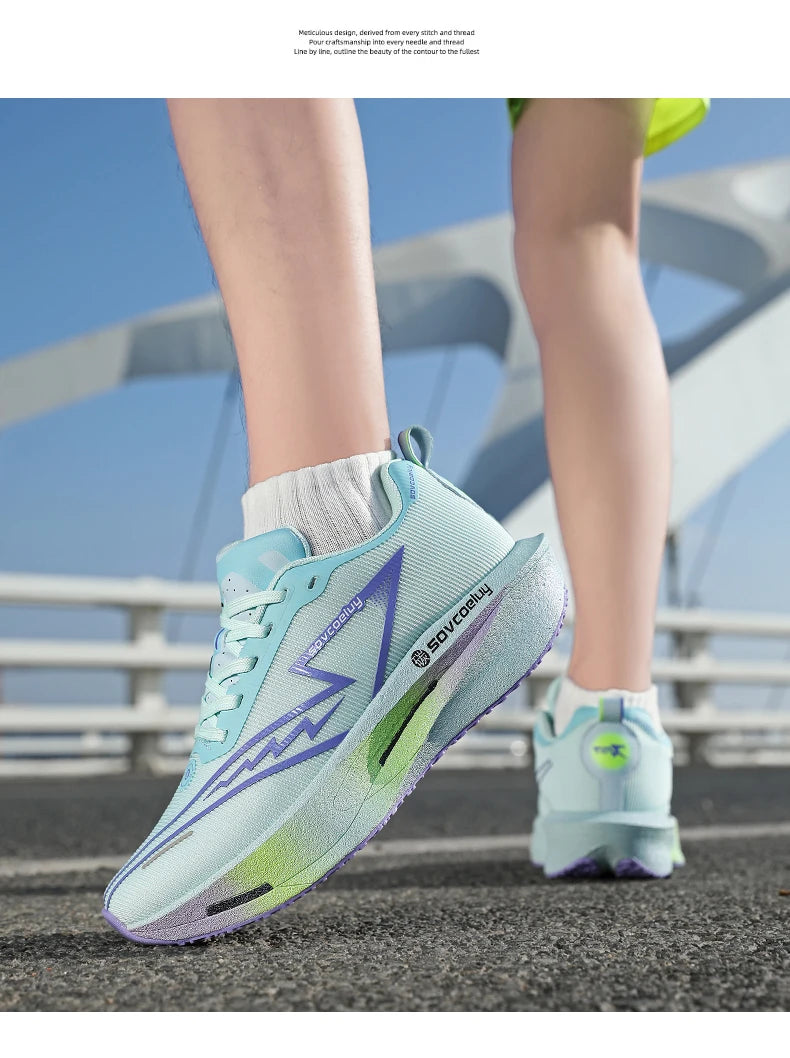 2026 løbesko med carbonplade til marathon, sportslige, åndbare og lette, komfortable skridsikre sneakers til mænd og kvinder, casual, ny