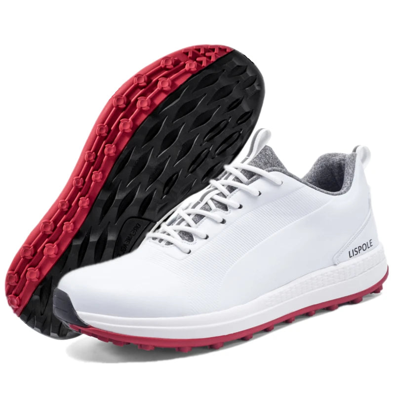 Hot Sale Lersure Golf Shoes Men Waterproof Golf Spikes Sneakers Professional Non-Slip Golf Footwear Trainers Luxury Sports Shoes