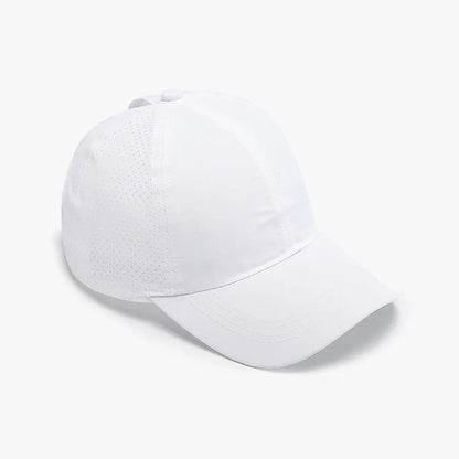 Lightweight Soft Top Baseball Cap for Women, Summer Cross Leakage Ponytail Breathable Mesh Outdoor Sun Protection Duckbill Cap