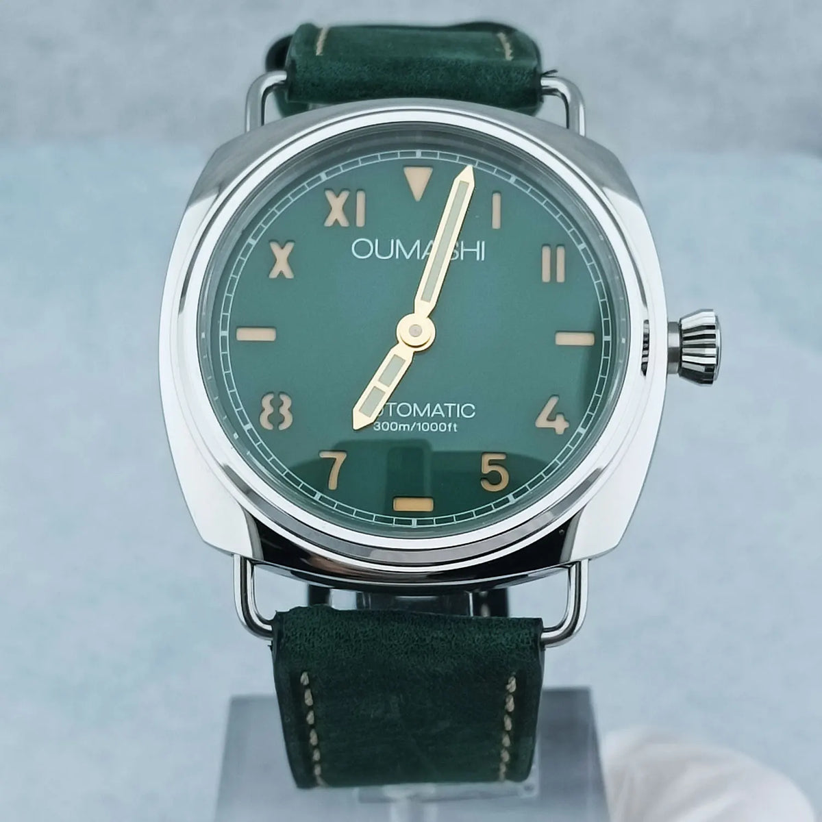 Zegarek męski 46 mm z ręcznym naciągiem, mechanizm Seagull ST3600, szkło szafirowe, wodoodporny, stal nierdzewna 316L, zegarek na zamówienie