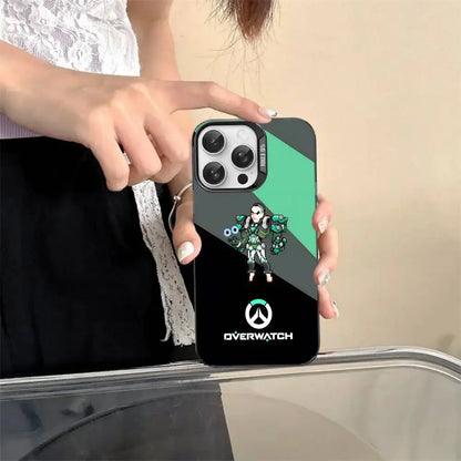 Game O-Overwatch Pixel Style Phone Case For IPhone 17 16 15 14 13 12 11 Pro MAX Matte Shockproof Back Anti Fall Matte Cover