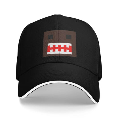 PIXEL Domo Kun Doll Face Sandwich Caps Men Women Hip-Hop,Baseball Caps Cute Funny Adjustable Fishing All seasons Hat
