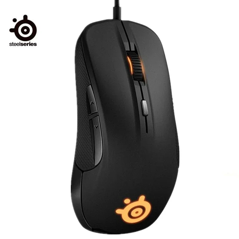 SteelSeries Rival 300S Gaming Mouse Wired RGB Gaming Mouse with TrueMove1 Optical Sensor, 7200 CPI, 6 Programmable Buttons USB Gaming Mouse