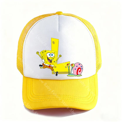 Spongebobs 4.72inch Baseball Caps for Adult Boys Kawaii Sports Breathable Mesh Hat Cute Cartoon Anime Sunbonnet Birthday Gifts