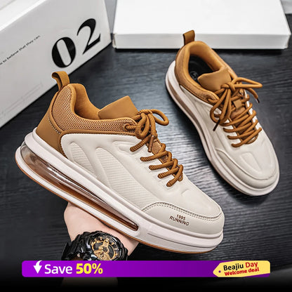 Air Cushion Men Sports Running Shoes Casual Breathable Lightweight Women's Comfortable Athletic Nonskid Walking Sneakers ﻿