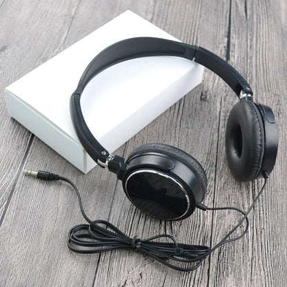 Casque universel sur l'oreille pliable filaire écouteurs HiFi stéréo son Portable casque 3.5mm casque HiFi stéréo son