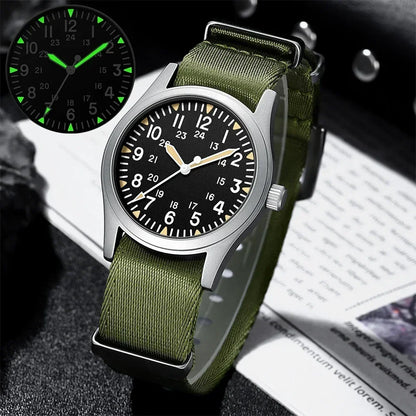 MILITREK 2026 New Military Retro Men's VH31 Quartz Watch 37mm Sapphire Stainless Steel 100m Waterproof C3 Luminous Watch for Men