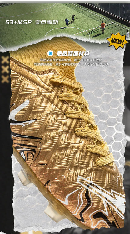 Men Professional Football Shoes Society Cleats Soccer Shoes Original Indoor Football Field Boots Grass Training TF/FG Sneaker