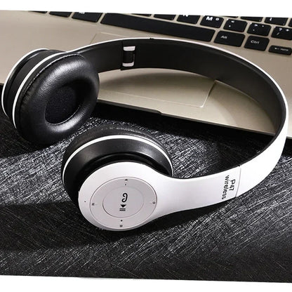 P47 Wireless Bluetooth Headphone With Mic Noise Cancelling Headsets Stereo Sound Earphones Sports Gaming Headphones Supports PC