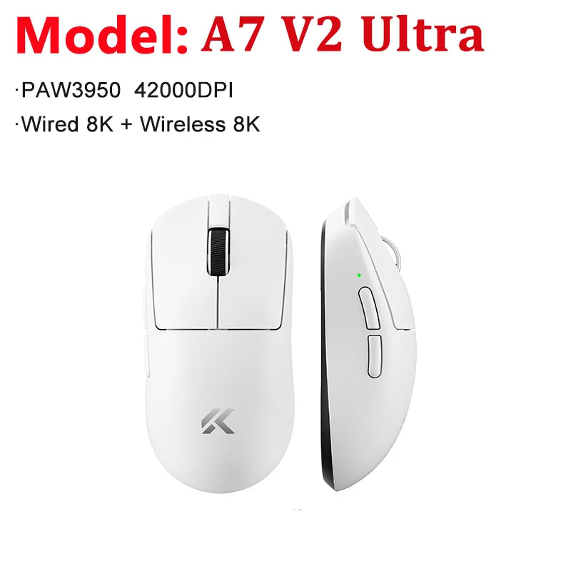 MCHOSE A7 V2 Ultra Pro Wireless Gaming Mouse 42000DPI PAW3950 8K