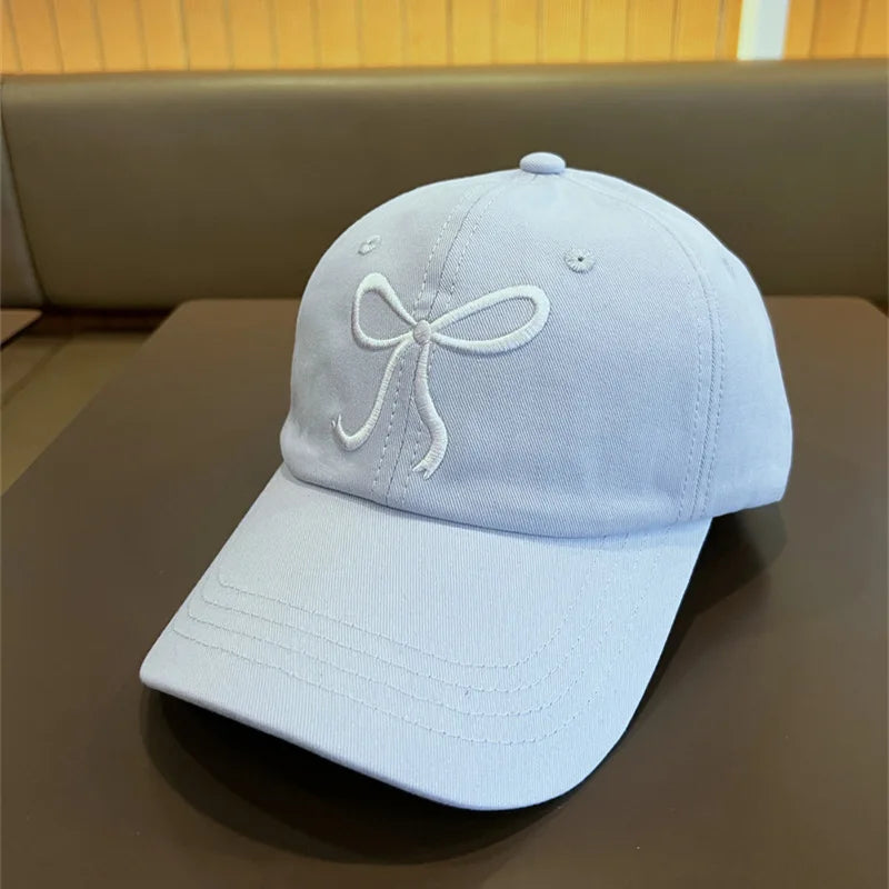 Bows Children Baseball Caps Hollow Empty Top High Ponytail Caps Adjustable Kids summer Sun Hats Boys Girls Hip hop Baseball Hat