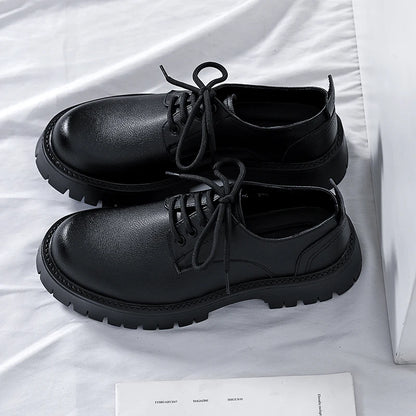 White Lace-up Oxford Shoe Men Fashion Men's Leather Sneakers Breathable Casual Loafers Shoes Mens Designer Men Comfortable Shoes