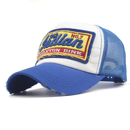 Streetwear Letter Embroidery Mesh Dad Baseball Cap Fashion Snapback Hip Hop Outdoor Y2K Trucker Hats Gorras F2719 for Women Men