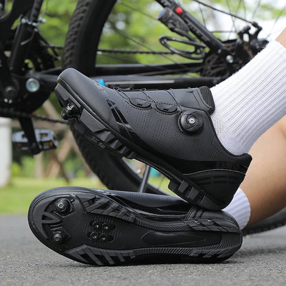 Unisex Cycling Shoes Speed Competitive Cycling Shoes SPD Road Bike Lock Shoes Breathable MTB Mountain Off-Road Cycling Shoes