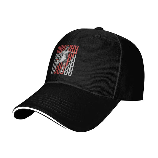 Footbal Ronaldos Baseball Cap Hip Hop Sandwich Hats Unisex Adjustable Sun Hat Running Golf