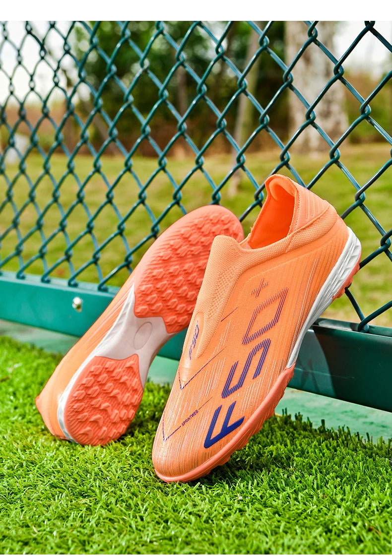 Nouvelles chaussures de football pour hommes, crampons antidérapants ultralégers FG pour gazon, chaussures de sport confortables pour adultes, chaussures de futsal antidérapantes