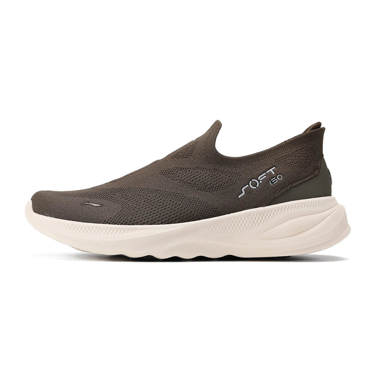 Męskie buty Li-Ning SOFT GO 2 KNIT slip-on do chodzenia, casualowe, amortyzowane, wygodne i stabilne, z siateczki LiNing, sneakersy sportowe do joggingu i na co dzień AGLV017