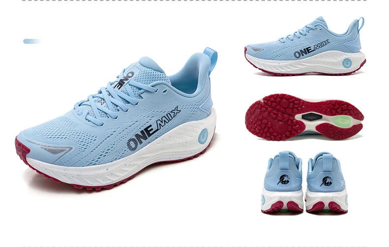 ONEMIX Scarpe da corsa casual Scarpe da jogging estive traspiranti Uomo Leggere Scarpe da palestra da donna Scarpe sportive ammortizzate da uomo per attività all'aperto