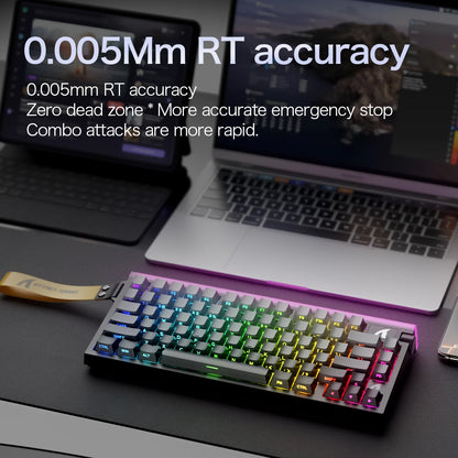 ATTACK SHARK R85 HE 8000Hz RGB Rapid Trigger Keyboard, 0.005mm RT Accuracy Wired Gaming Keyboard, Hall Effect Magnetic Switch