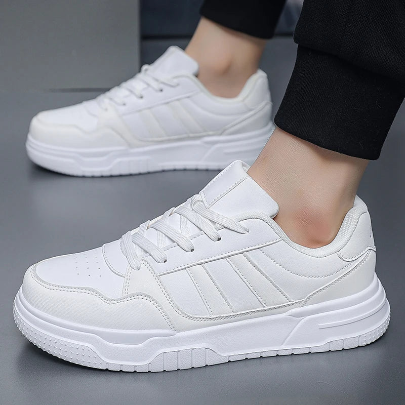 Baskets en cuir pour hommes, chaussures de sport décontractées, plates, de Skateboard, grande taille 50 51 52, offre spéciale pour livraison directe
