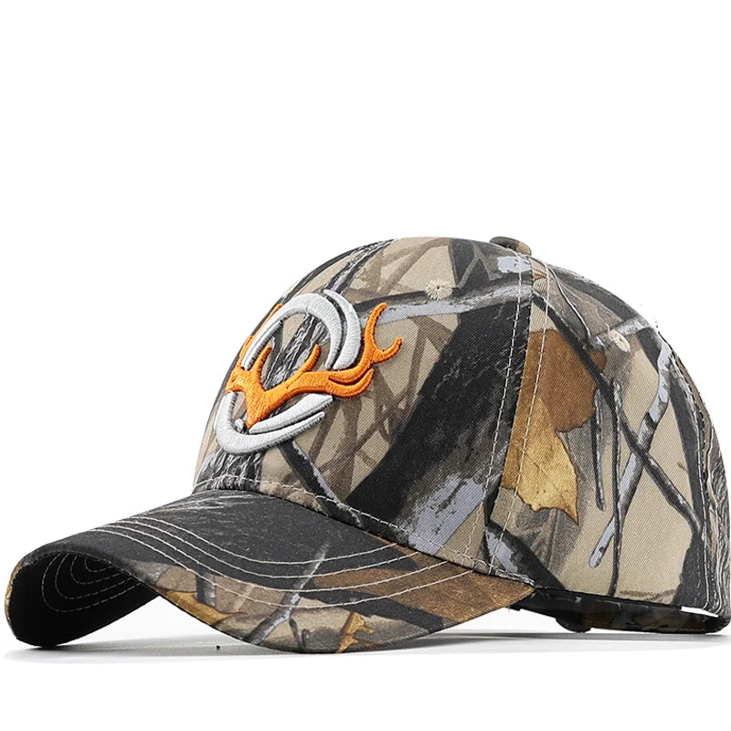 Deer Hunting Camouflage Hats Adjustable Fishing Baseball Cap Embroidered Man Women Trucker Dad Hat Outdoor Activies Adjustable