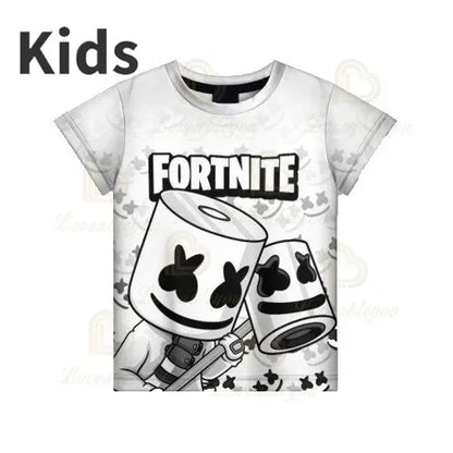 Czerwony Jade Fortnite Anime Battle Royale 3D T-shirt dla mężczyzn, kobiet i dzieci – T-shirt Pelly, prezent urodzinowy dla dziewczynek i chłopców