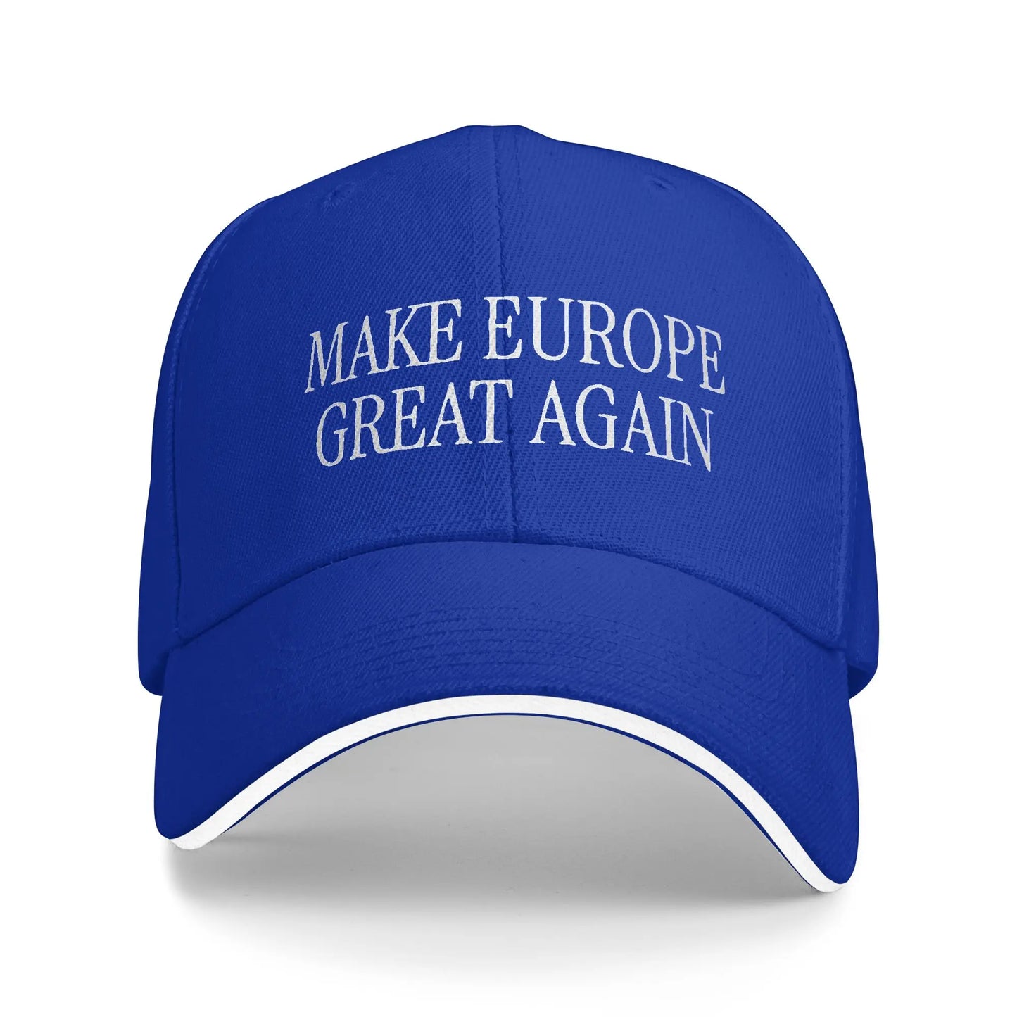 Make Europe Great Again  White Text Sun Baseball Cap Spring Unisex-Teens  Hip Hop Hats Casual Outdoor Sports Baseball Caps