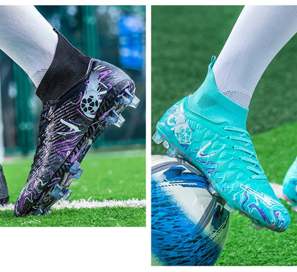 Men Professional Football Shoes Society Cleats Soccer Shoes Original Indoor Football Field Boots Grass Training TF/FG Sneaker