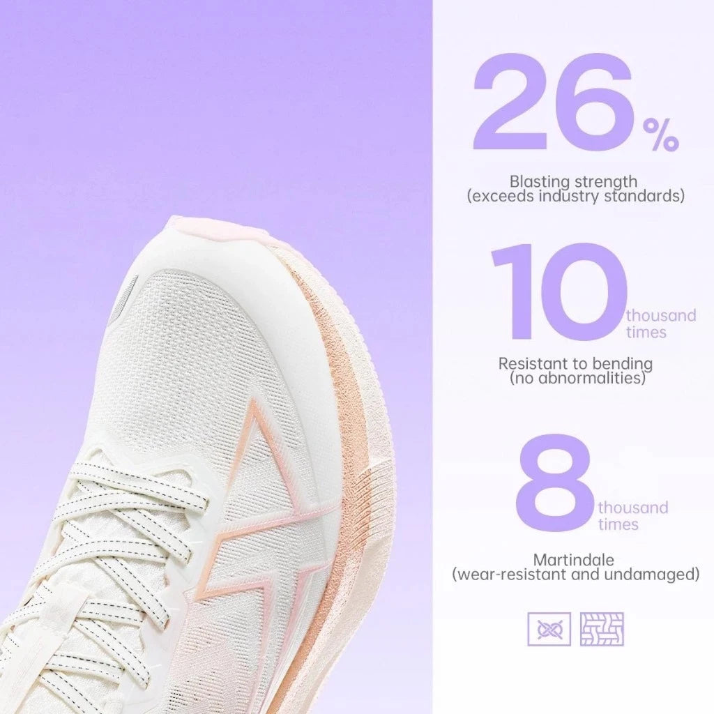 Xtep 2000 km 5.0 hardloopschoenen voor dames, slijtvast, duurzaam, gevechtsbestendig, lichtgewicht sneakers 874118110024
