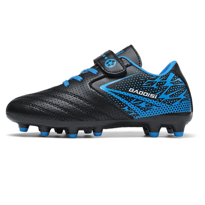 Nouveaux enfants bottes de Football sport société terrain garçon chaussures de Football Futsal rapide intérieur Sneaker Original cheville crampons botte de Football