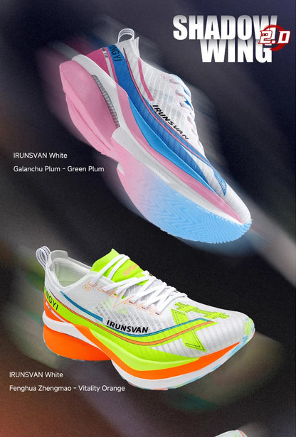 IRUNSVAN Men's Full-Palm Carbon Plate Marathon Road Running Shoes With Quick Rebound And Full Of Power Zapatillsa de deporte