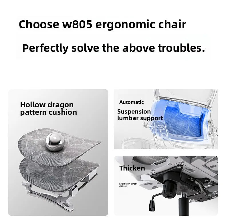 Multi-functional Chair Office Chair Computer Chair Recliner Chair Nap Ergonomic Chair Swivel Chair E-sports Chair