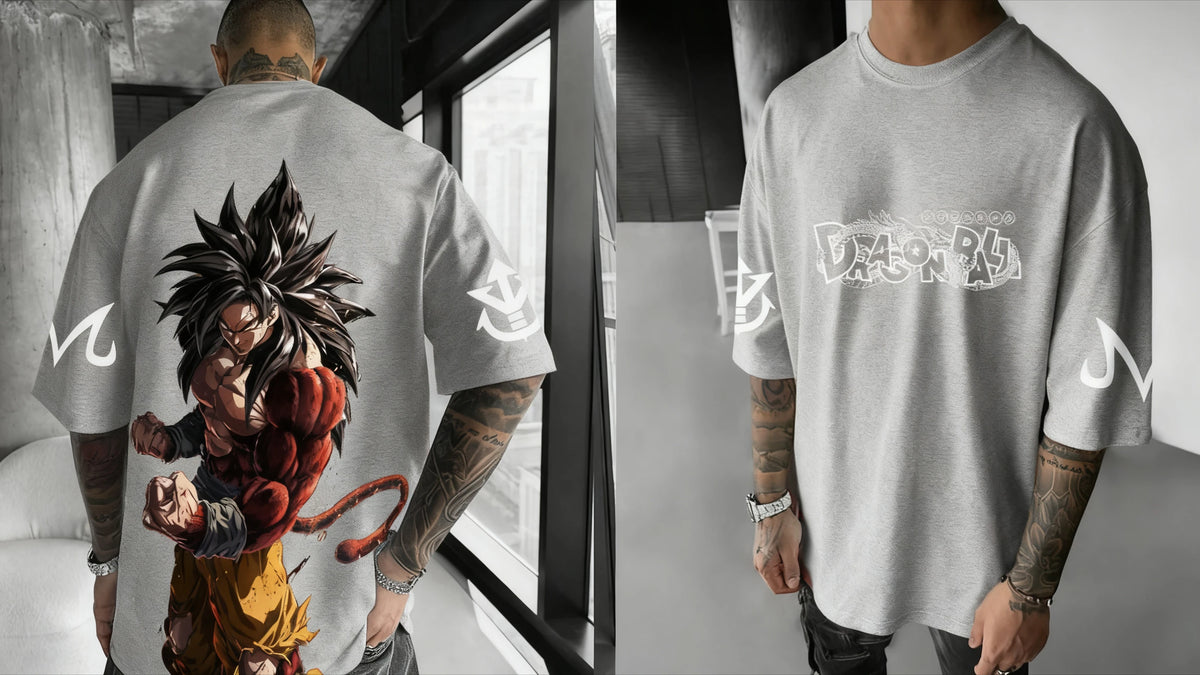 Tricou Dragon Ball Anime Super Saiyan 4 de vară pentru bărbați și femei, stil urban, lejer, casual, versatil, pentru părinți și copii