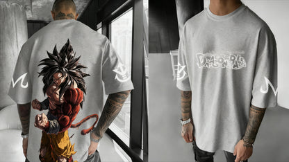 Tricou Dragon Ball Anime Super Saiyan 4 de vară pentru bărbați și femei, stil urban, lejer, casual, versatil, pentru părinți și copii