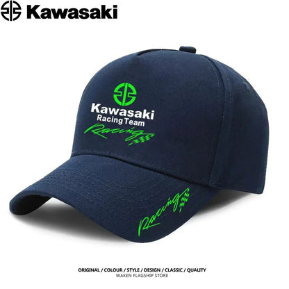 Kawasaki's best-selling duck bill hats, sun hats, competition caps, men's and women's extreme sports fighting baseball caps are