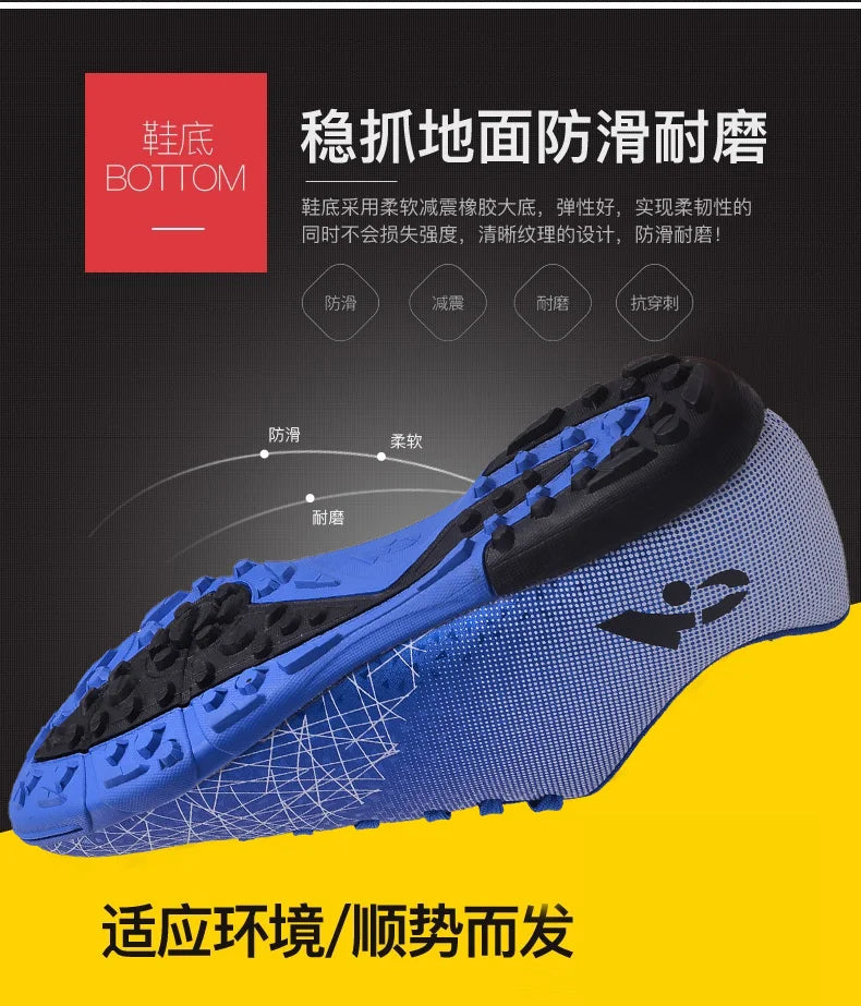 Hot Selling Youth Professional Long Nail Soccer Shoes Men's Broken Nail Football Shoes Children's Student Training Shoes