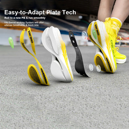 ONEMIX Carbon Fiber Plate Running Shoes Traction Shock Absorption Sneakers Professional Marathon PB Racing Sports Trainers Shoes