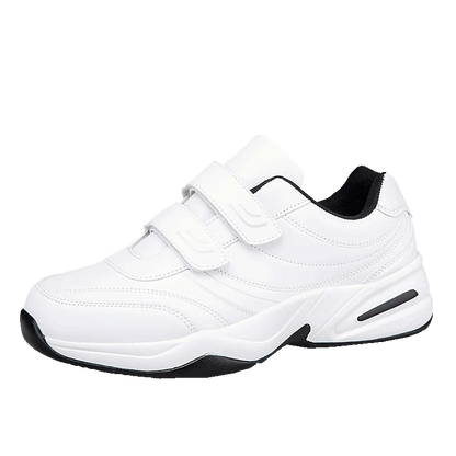 Baskets en cuir à crochet et boucle réglables pour hommes chaussures de sport décontractées baskets blanches Masculino Zapatillas Deportivas Tenis