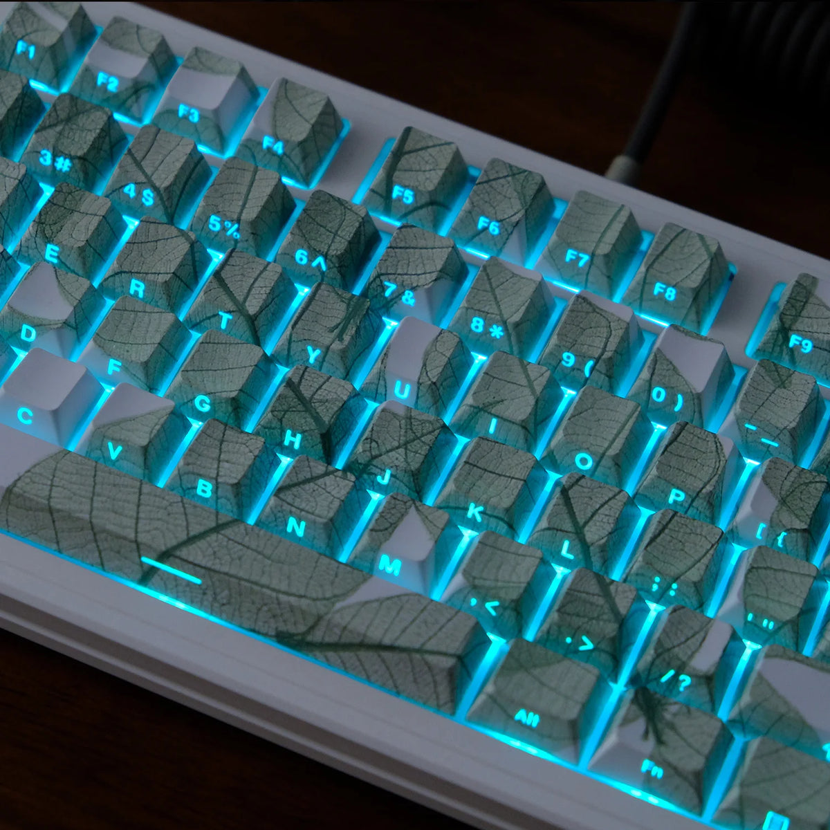 KYOMOT 135 Keys PBT Side Print Keycap Double Shot Cherry Profile Shine Through Keycaps for MX Switch Games Mechanical Keyboard