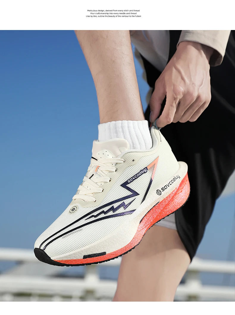 2026 løbesko med carbonplade til marathon, sportslige, åndbare og lette, komfortable skridsikre sneakers til mænd og kvinder, casual, ny