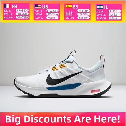 Nike Juniper Trail 2: Stilfulde, komfortable, lette og slidstærke lave løbesko til kvinder – Hvid DM0821-104