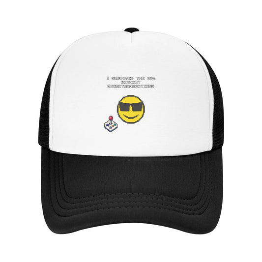 Fashion I Survived The 90s Without Microtransactions Funny Gaming Meme  Mesh baseball cap  Gorra Brand Cap