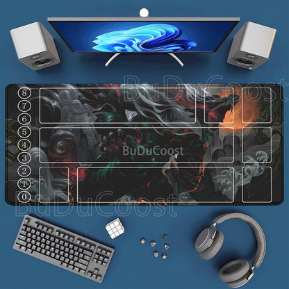 HD-tulostettu leikkimatto League of Mouse Pad Legends Riftbound -sarja TCG LOL-kortti 600x350 mm toimisto Ommellut reunat Lautapeli Pöytämatto