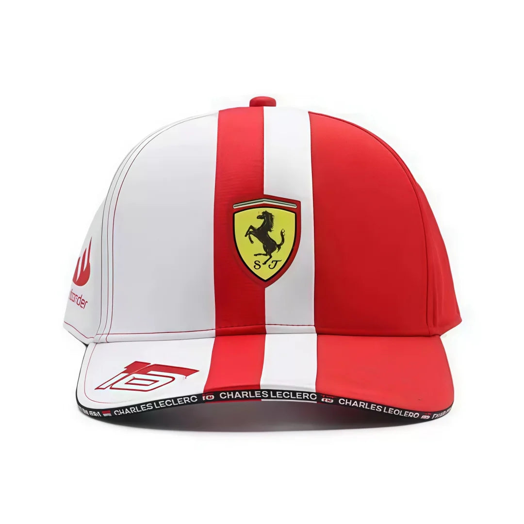 F1 Ferrari Racing Hamilton 2025 Embroidered Hat, Driver Hat, Sports Baseball Cap Racing Hat, Ferrari 488 812 296 Sun Hat