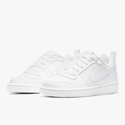 Nike Court Borough Retro versátiles informales antideslizantes transpirables equilibradas de corte bajo blancas Av3171-100