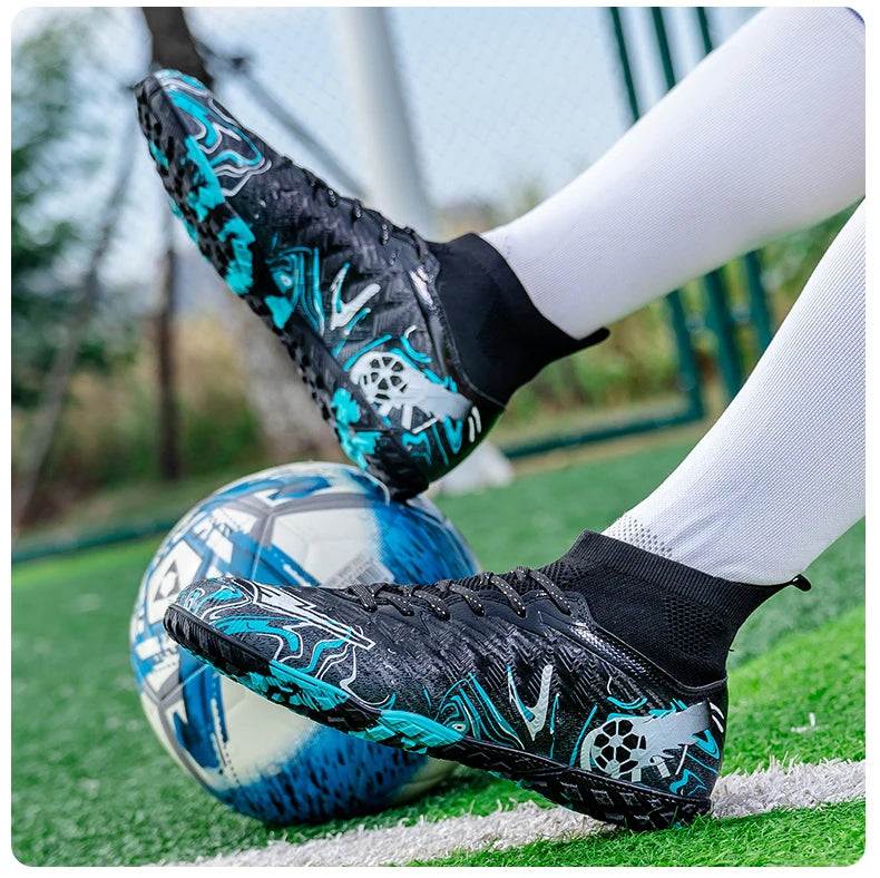Men Professional Football Shoes Society Cleats Soccer Shoes Original Indoor Football Field Boots Grass Training TF/FG Sneaker